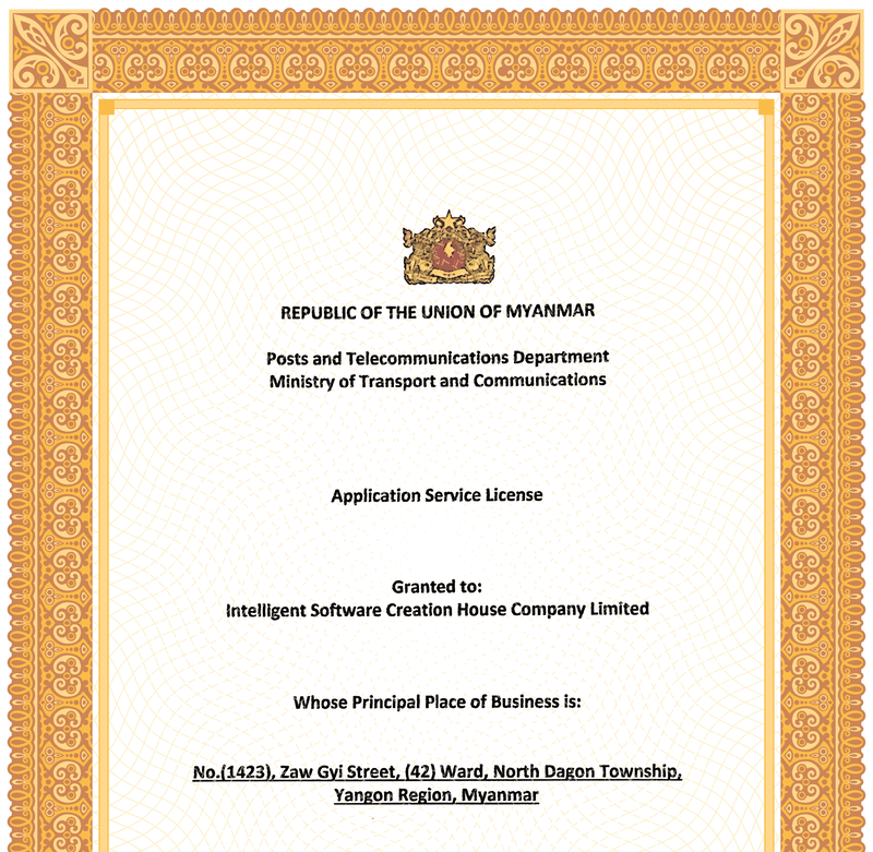 SMSPoh obtained Application Service License (AS) from PTD Myanmar SMSPoh obtained Application Service License (AS) from PTD Myanmar